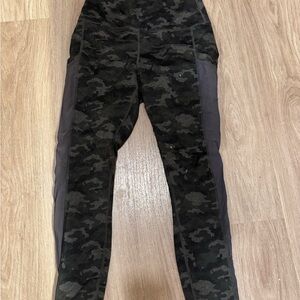 Fabletics Camouflage Leggings with Side Panels